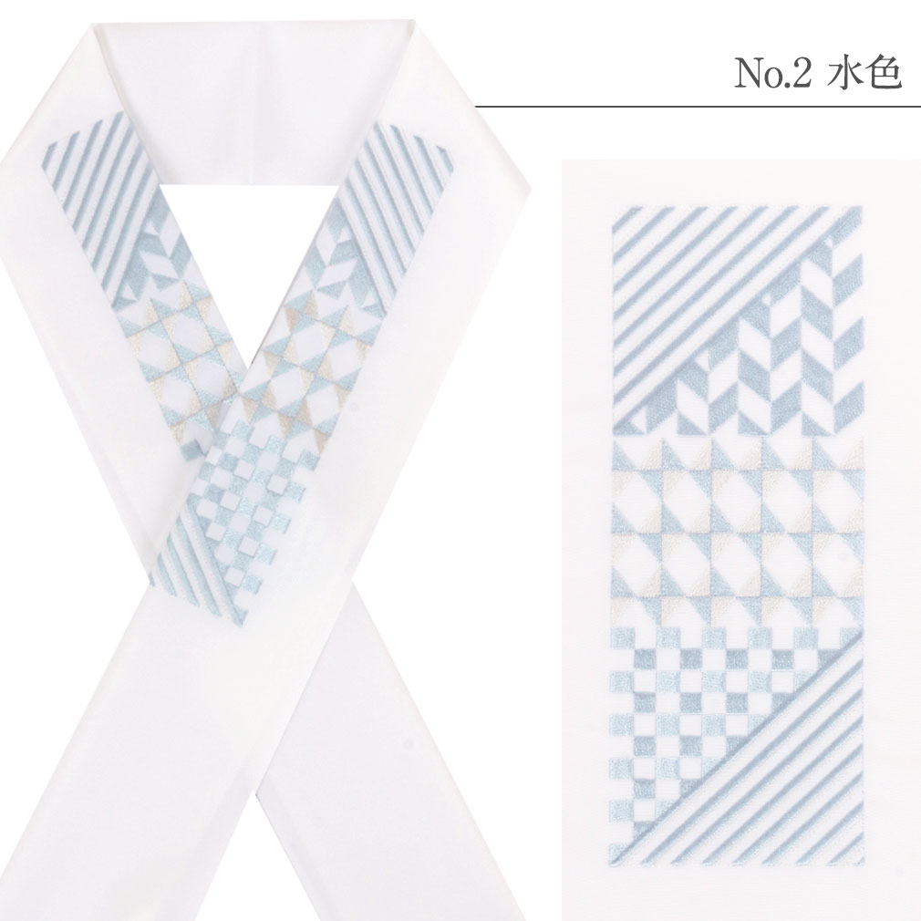 豪華で上品な高級刺繍半衿