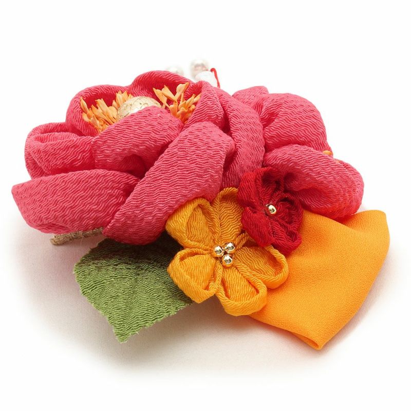 ちりめん大振り髪飾り