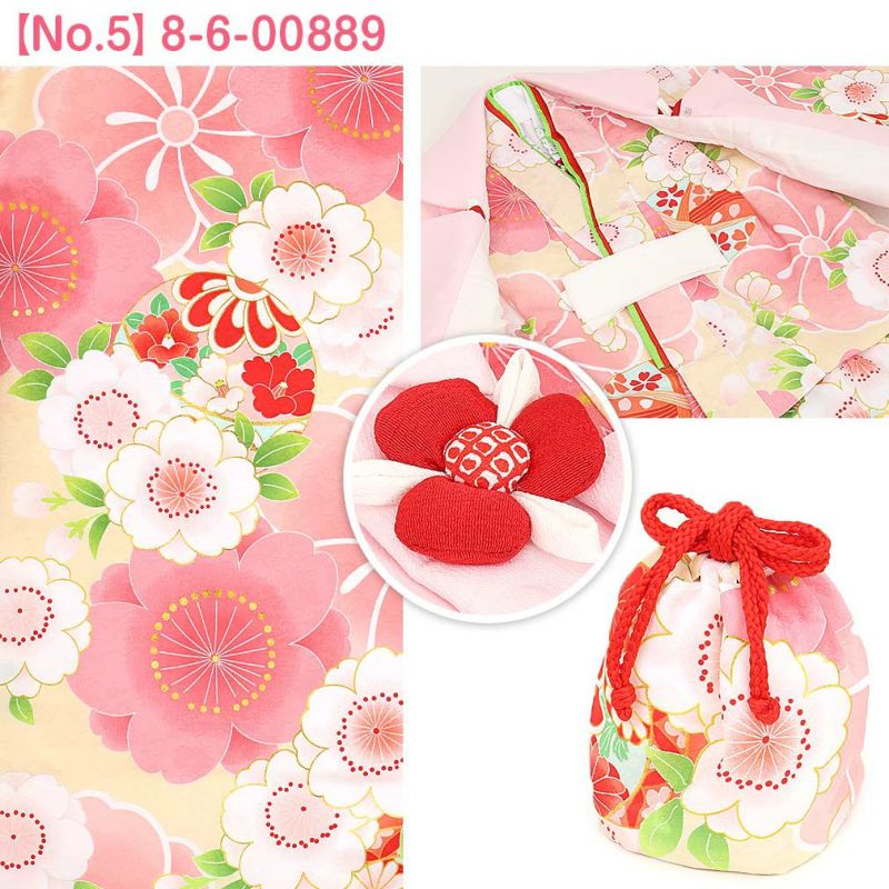 ✨新品・未使用✨【花ひめ10点セット】七五三 着物 3歳 女の子 被布セット 七五三 着物 正絹 3歳 女の子 被布セット 京都花ひめブランド
