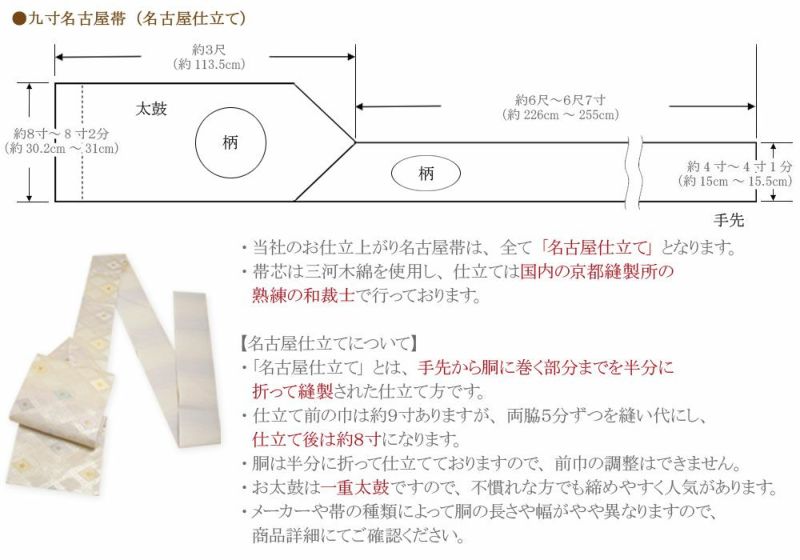 名古屋仕立てについて