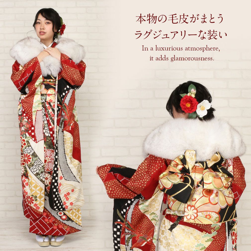 定価49，000円！ブルーフォックスファー ストール付 尾州 ウールコート 