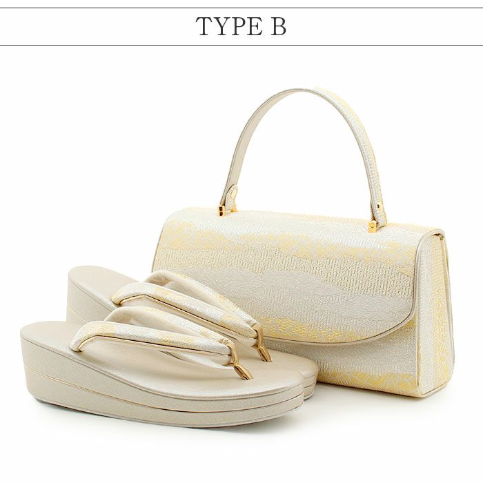 草履バッグセット留袖用訪問着用華三彩KissteオリジナルSMLLLサイズゴールドシャンパンゴールドシルバー雲取り霞織り生地2枚芯日本製小さいサイズ大きいサイズ優花緒痛くない黒留袖色留袖礼装用フォーマル結婚式ぞうり草履草履バック着物