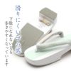 浴衣下駄レディースフリーサイズLサイズ＜ボタニカルフラワー/藤青紺＞ハイヒール厚底【げたゆかた浴衣下駄女物桐下駄23.524.024.5痛くないおしゃれかわいい女性女】