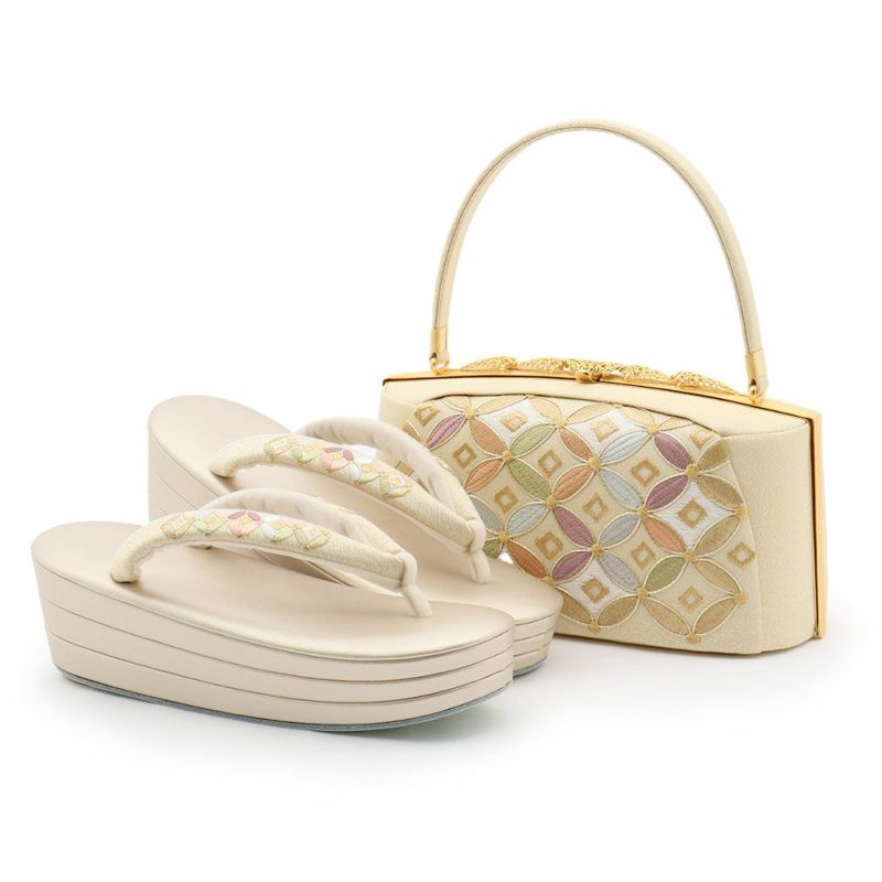 振袖用草履バッグセット衿秀高級百貨店刺繍