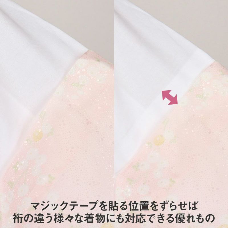 長襦袢,洗える,衿秀,き楽っく,きらっく,肌襦袢,じゅばん,襦袢,うそつき,うそつき長襦袢,袷,白,S/M/L,小さいサイズ,レディース,女性,ローズカラー,襟の衿秀,えりひで,きものすなお,すなお,留袖,訪問着,色無地,小紋,紬,冬用,袷用,半衿付き,半襟付き,衣紋抜き付き,日本製