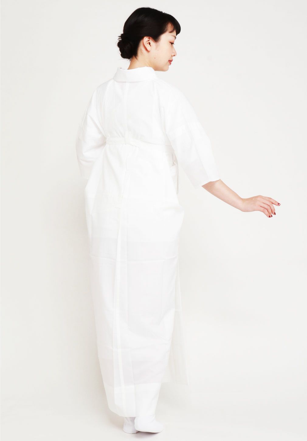 長襦袢,洗える,衿秀,き楽っく,きらっく,肌襦袢,じゅばん,襦袢,うそつき,うそつき長襦袢,袷,白,S/M/L,小さいサイズ,レディース,女性,ローズカラー,襟の衿秀,えりひで,きものすなお,すなお,留袖,訪問着,色無地,小紋,紬,冬用,袷用,半衿付き,半襟付き,衣紋抜き付き,日本製