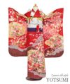 七五三のお参りを可愛く華やかに彩る四つ身着物