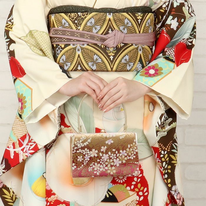 振袖用エナメル草履バッグセット