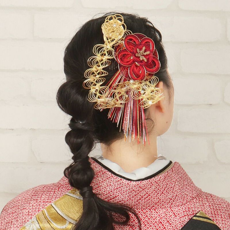 髪飾り 成人式 振袖 袴 水引 全2タイプ かみかざり ヘアアクセ