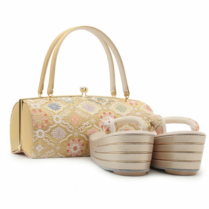 草履バッグセット 黒留袖 礼装 草履 留袖 訪問着 成人式 結婚式 彩小径