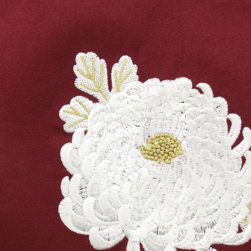 草履バックセット 成人式 振袖 花 菊 スエード調 フリーサイズ Lサイズ