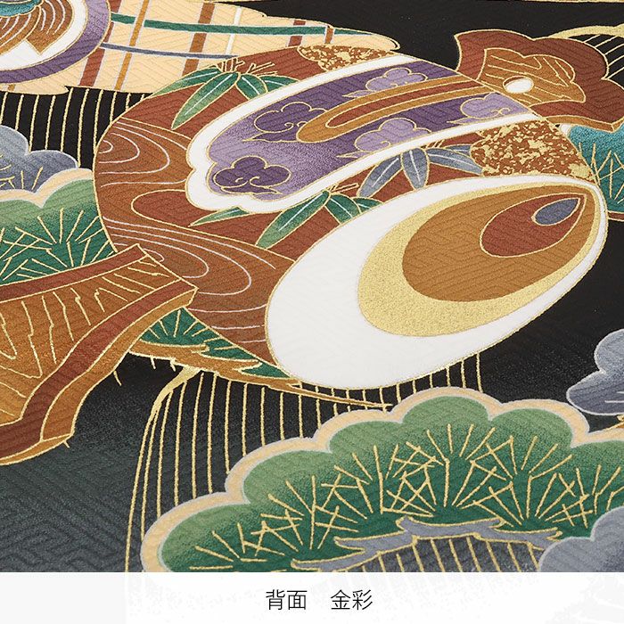 お宮参り着物男の子絹正絹掛け着産着黒鷹宝船軍配小槌鶴松竹梅宝尽くし吉祥紋友禅金彩新品日本製販売購入きもの祝い着のしめ初着祝着一つ身服装赤ちゃんベビー