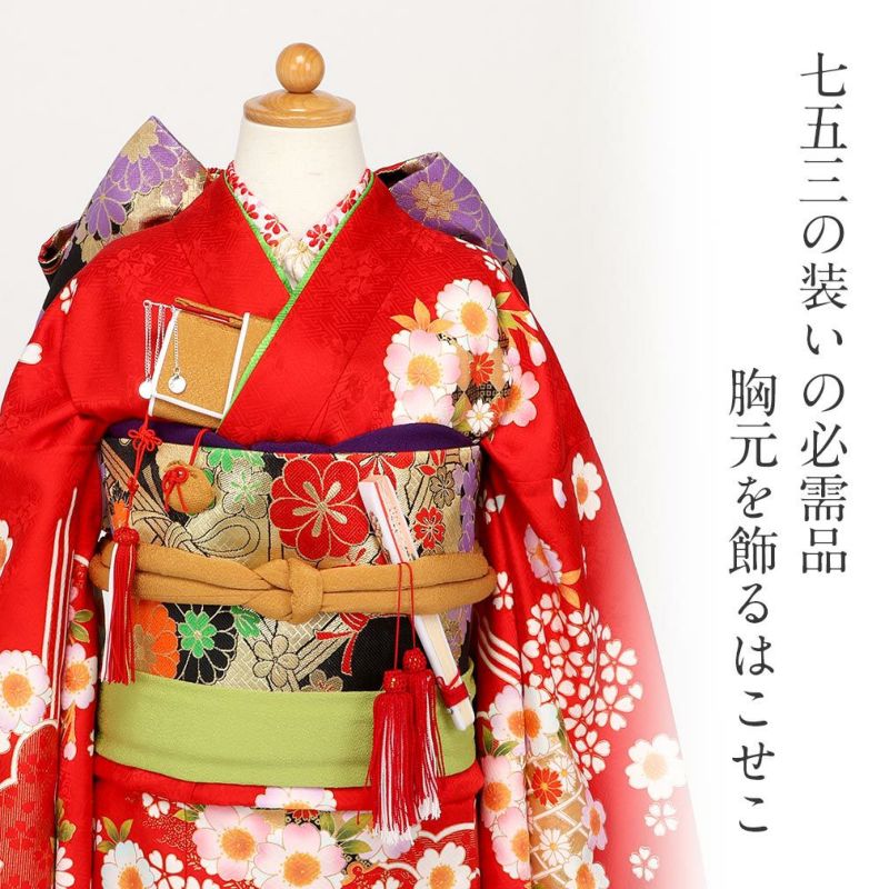 10,200円女の子箱迫セット 赤 かすみ 桜