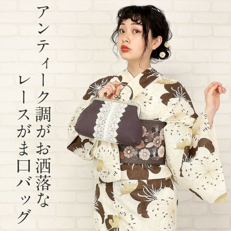 ViViSienneレースがま口バッグ