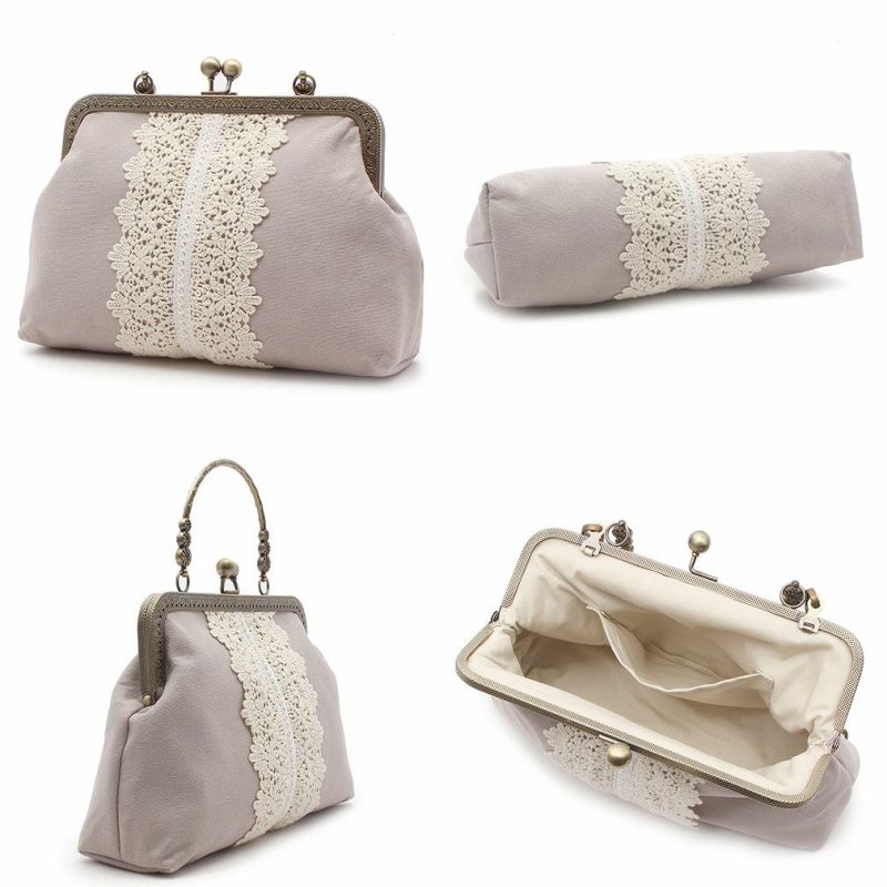 ViViSienneレースがま口バッグ