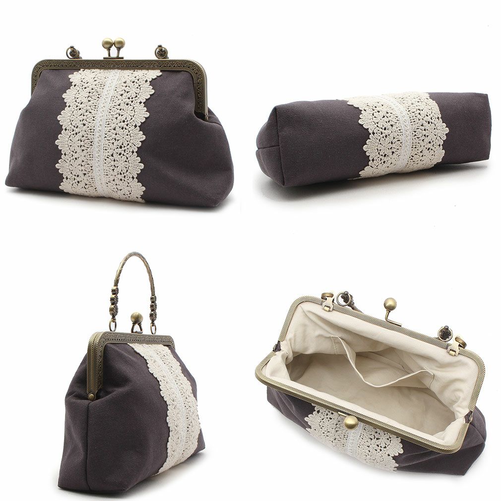 ViViSienneレースがま口バッグ