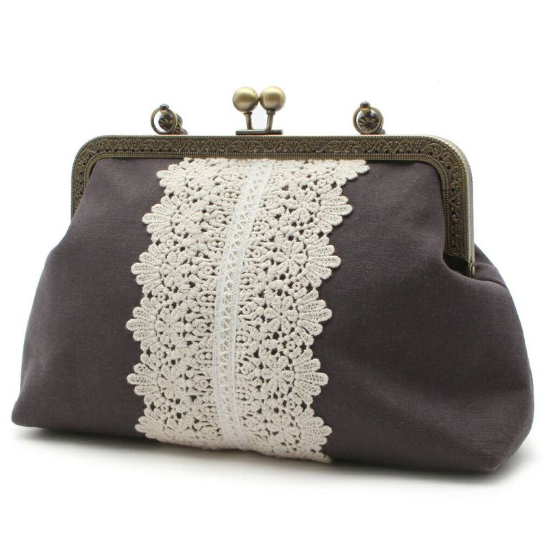 ViViSienneレースがま口バッグ