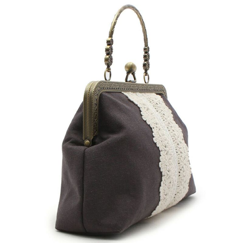 ViViSienneレースがま口バッグ