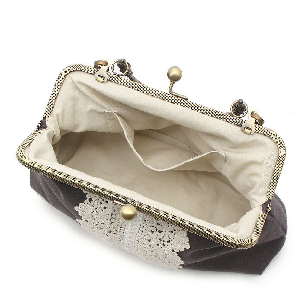 ViViSienneレースがま口バッグ