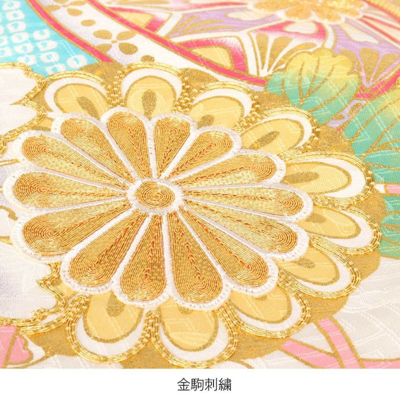 豪華刺繍に金箔❗️京友禅 お宮参り着物女の子  産着  祝着 襦袢付 豪華刺繍に金箔❗️京友禅 お宮参り着物女の子 産着 祝着 襦袢付