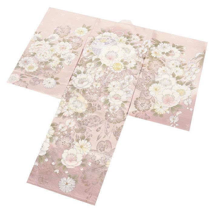 お宮参り着物女の子産着★3色まで★柄正絹友禅（金駒刺繍など技法）新品販売購入きもの祝い着のしめ掛け着初着祝着一つ身服装赤ちゃんベビー