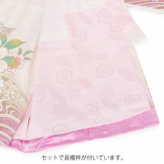 お宮参り着物女の子産着白水色水色ホワイト毬鞠まり牡丹熨斗桜菊吉祥紋金駒刺繍正絹祝い着のしめ掛け着初着服装赤ちゃん販売