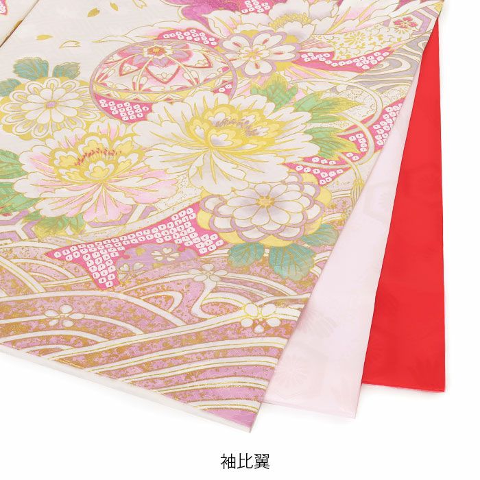 お宮参り着物女の子産着白水色水色ホワイト毬鞠まり牡丹熨斗桜菊吉祥紋金駒刺繍正絹祝い着のしめ掛け着初着服装赤ちゃん販売