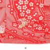 お宮参り着物女の子産着赤白疋田絞り鹿の子鞠桜雪輪正絹友禅総絞り総しぼり新品販売購入きもの祝い着のしめ掛け着初着祝着一つ身服装赤ちゃんベビー