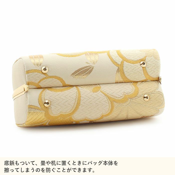 振袖草履バッグセット成人式草履バッグセット振袖用LLサイズ大きいサイズ金ゴールドクリーム椿帯地エナメル3枚芯日本製痛くない振袖卒業袴振り袖ママ振おしゃれはたちぞうり草履草履バック草履バッグ着物sqfs