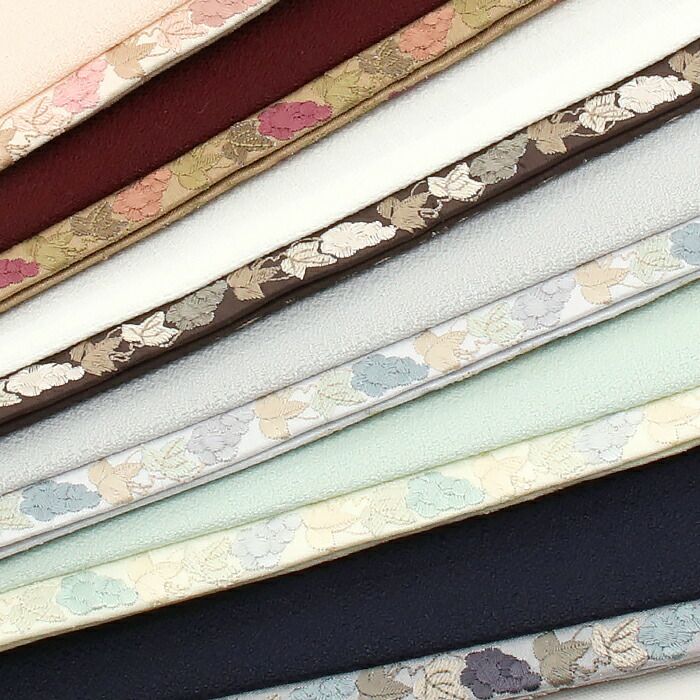 重ね衿成人式振袖用成人用普段用紺白緑エンジピンク灰6色展開葡萄刺繍日本製メール便対応可振袖卒業袴振り袖ママ振卒業袴おしゃれはたち結婚式カジュアル普段着物重衿リバーシブル2way