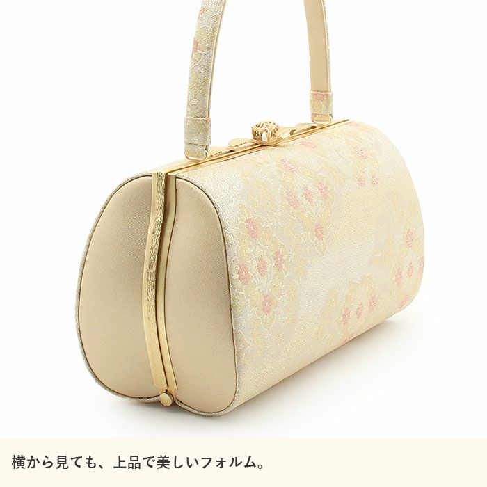 草履バッグセット留袖用訪問着用草履バッグ紗織沙織Lサイズゴールド雲取り花菱1の3枚芯日本製パールトーン加工抗菌防臭痛くない黒留袖色留袖礼装用フォーマル結婚式ぞうり草履草履バック草履バックセット着物fs