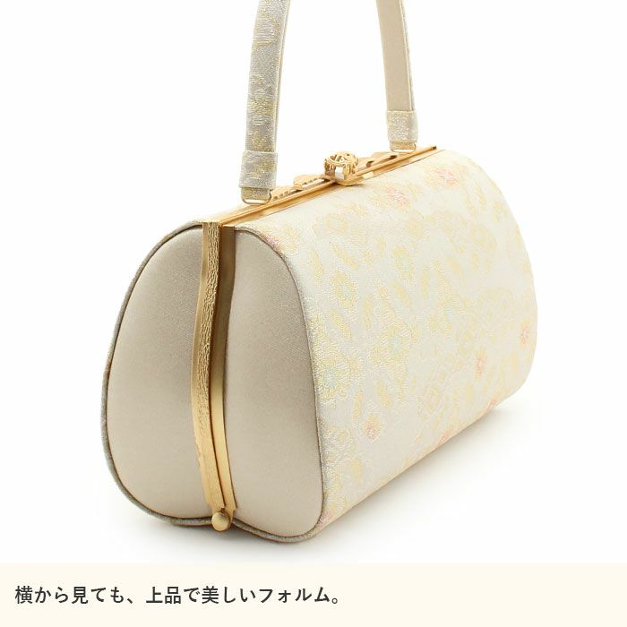 草履バッグセット留袖用訪問着用草履バッグ紗織沙織Lサイズシルバーアイボリー雲取り花文1の3枚芯日本製パールトーン加工抗菌防臭痛くない黒留袖色留袖礼装用フォーマル結婚式ぞうり草履草履バック草履バックセット着物fs