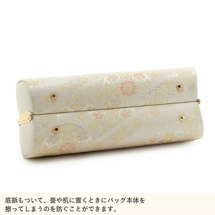 草履バッグセット留袖用訪問着用草履バッグ紗織沙織LLサイズ大きいサイズシルバーアイボリー花文1の3枚芯日本製パールトーン加工抗菌防臭痛くない黒留袖色留袖礼装用フォーマル結婚式ぞうり草履草履バック草履バックセット着物fs