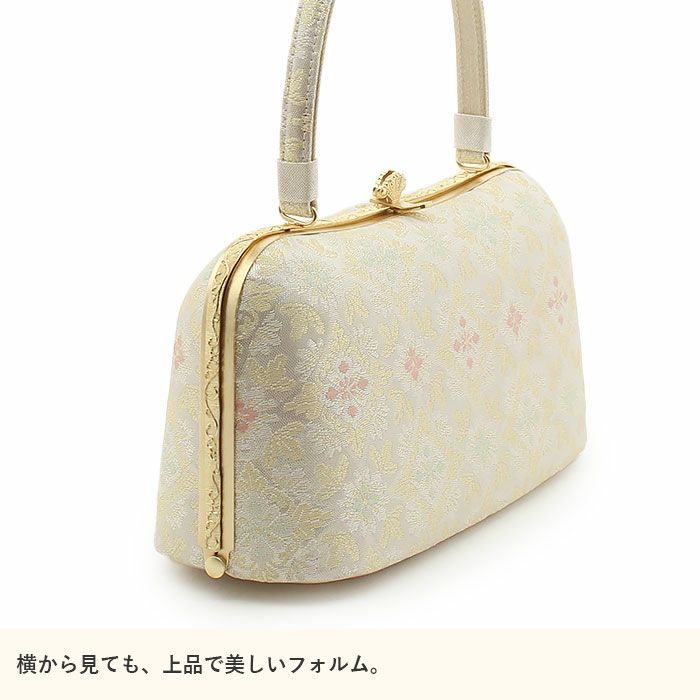 草履バッグセット留袖用訪問着用草履バッグ紗織沙織LLサイズ大きいサイズシルバーアイボリー花七宝2の3枚芯日本製パールトーン加工抗菌防臭痛くない黒留袖色留袖礼装用フォーマル結婚式ぞうり草履草履バック草履バックセット着物fs