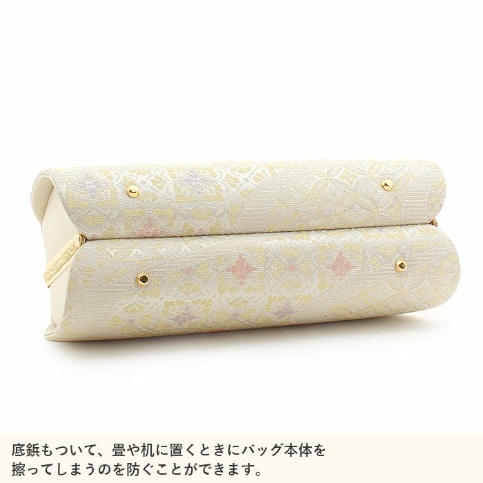 草履バッグセット留袖用訪問着用草履バッグ紗織沙織LLサイズ大きいサイズシルバーアイボリー花七宝花市松2の3枚芯日本製パールトーン加工抗菌防臭痛くない黒留袖色留袖礼装用フォーマル結婚式ぞうり草履草履バック草履バックセット着物fs