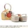 振袖草履バッグセット成人式草履バッグセット振袖用世美庵Lサイズ花紋菊桜振袖用帯地エナメル3枚芯優花緒日本製痛くない振袖卒業袴振り袖ママ振おしゃれはたちぞうり草履草履バック草履バッグ着物