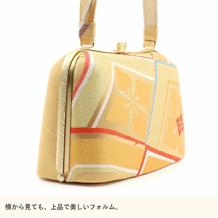 振袖草履バッグセット成人式草履バッグセット振袖用紗織沙織フリーサイズLサイズ金ゴールド花菱西陣織正絹帯地3枚芯厚底ハイヒールZULEN日本製パールトーン撥水加工痛くない振袖卒業袴振り袖ママ振おしゃれはたちぞうり草履草履バック着物