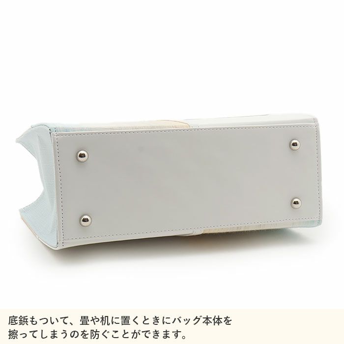 バッグお洒落バッグ着物和装レディース単品カジュアル用春夏彩小径小千谷縮麻合成皮革軽い日本製内フラップベロ付きマグネット付きかばん大きめ大容量お茶席茶会普段カジュアルトートバックストライプバッグ春夏用浴衣残暑