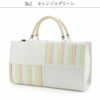 バッグお洒落バッグ着物和装レディース単品カジュアル用春夏彩小径白ピンク青水色小千谷縮麻合皮軽い日本製内フラップベロ付きマグネット付きかばん大きめ大容量お茶席茶会普段カジュアルトートバックストライプバッグ春夏用浴衣fs