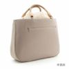 お洒落バッグ普段用華三彩博多織博多絹ベージュ紫花七宝日本製縫い付け巾着ファスナー付き外ポケットおしゃれ伝統工芸品カジュアル用小紋紬色無地御召博多織バッグ和装バックきものばっぐ鞄大きめ大人上品レディースプレゼントギフトfs