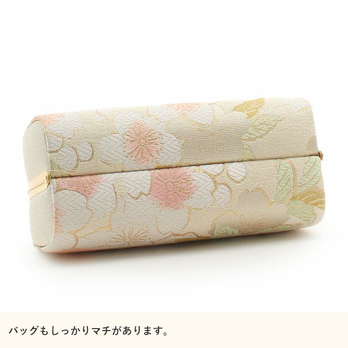 草履バッグセット成人式振袖用成人用準礼装世美庵Lサイズ桜クリーム白金シャンパンゴールド振袖用帯地3枚芯優花緒日本製痛くない振袖卒業袴振り袖ママ振訪問着おしゃれはたちぞうり草履草履バック草履バッグ着物fs