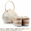 草履バッグセット成人式振袖用成人用世美庵Mサイズ花紋桜金シャンパンゴールドモカベージュベージュ振袖用帯地4枚芯優花緒厚底ハイヒール日本製くすみニュアンスカラー痛くない振袖卒業袴振り袖ママ振おしゃれはたちぞうり草履草履バックfs