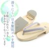 下駄レディース浴衣用ゆかた用白木台ピンクホワイトブルーグレーシルバーラインビーズつばめプリントフリーサイズLサイズ全3色桐下駄女性女性用げた軽いビーズ鼻緒かわいいフェミニン残暑