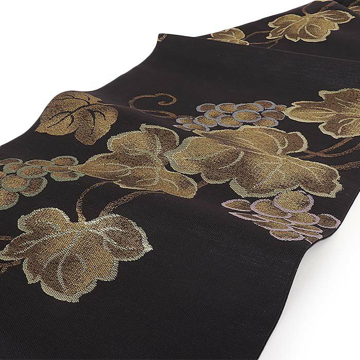 小紋紬色無地御召などのお着物にすぐ使えるお仕立て上がり九寸名古屋帯。春秋冬袷単衣の時期のお着物のお締めいただけます。