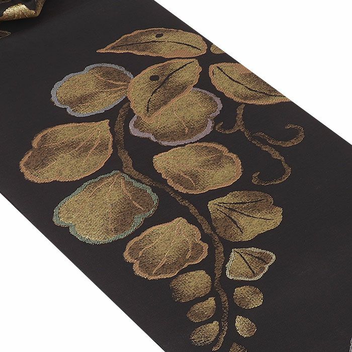 小紋紬色無地御召などのお着物にすぐ使えるお仕立て上がり九寸名古屋帯。春秋冬袷単衣の時期のお着物のお締めいただけます。