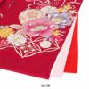 お宮参り着物女の子産着赤牡丹桜菊鞠花七宝花丸藤正絹友禅金駒刺繍金彩新品販売購入きもの祝い着のしめ掛け着初着祝着一つ身服装赤ちゃんベビー芍薬毬まりマリ