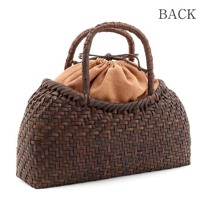 胡桃かごバッグくるみかごバッグ内布あり網代編み大人カゴバッグ持ち手ハンドバッグ軽い弾力しなやかきもの着物浴衣和装上品籠バッグかばんハンドバッグレディースナチュラル素材かごバッグ夏バッグトートバッグおしゃれfs