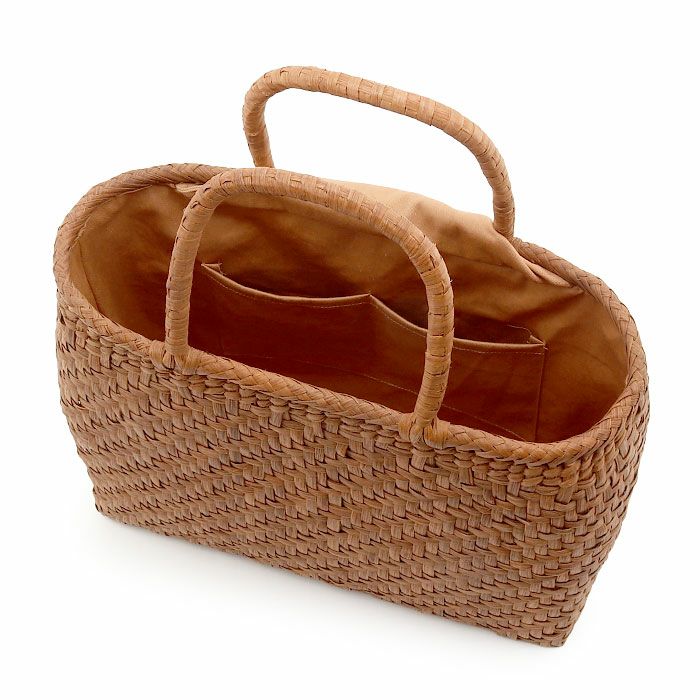 山葡萄かごバッグ山葡萄かごバッグ内布あり大人カゴバッグやまぶどう山ぶどう持ち手ハンドバッグきもの着物浴衣和装上品籠バッグかばんハンドバッグレディースナチュラル素材かごバッグ夏バッグトートバッグおしゃれfs