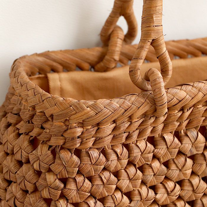 山葡萄かごバッグ山葡萄かごバッグ内布あり梯型六角花編み大人ブラウンカゴバッグやまぶどう山ぶどう持ち手ハンドバッグきもの着物浴衣和装上品籠バッグかばんレディースナチュラル素材かごバッグ夏バッグトートバッグおしゃれfs