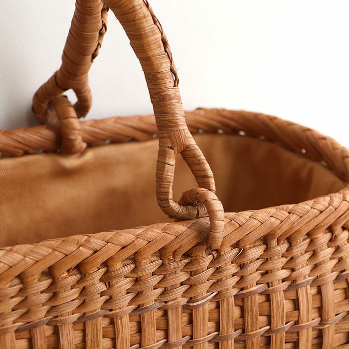 山葡萄かごバッグ山葡萄かごバッグ巾着二重編み大人ブラウンカゴバッグやまぶどう山ぶどう持ち手ハンドバッグきもの着物浴衣和装上品かご巾着籠バッグかばんレディースナチュラル素材かごバッグ夏バッグトートバッグおしゃれfs